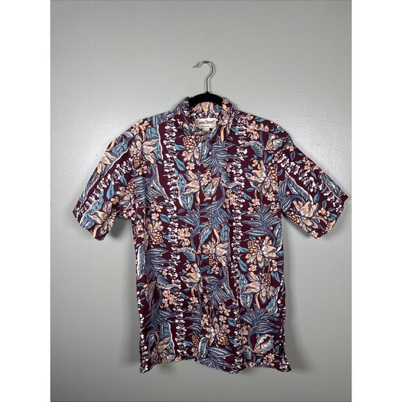 Cooke Street‎ Honolulu Hawaiian Button Up Shirt Aloha Vacation Men’s Size Small - Picture 1 of 7
